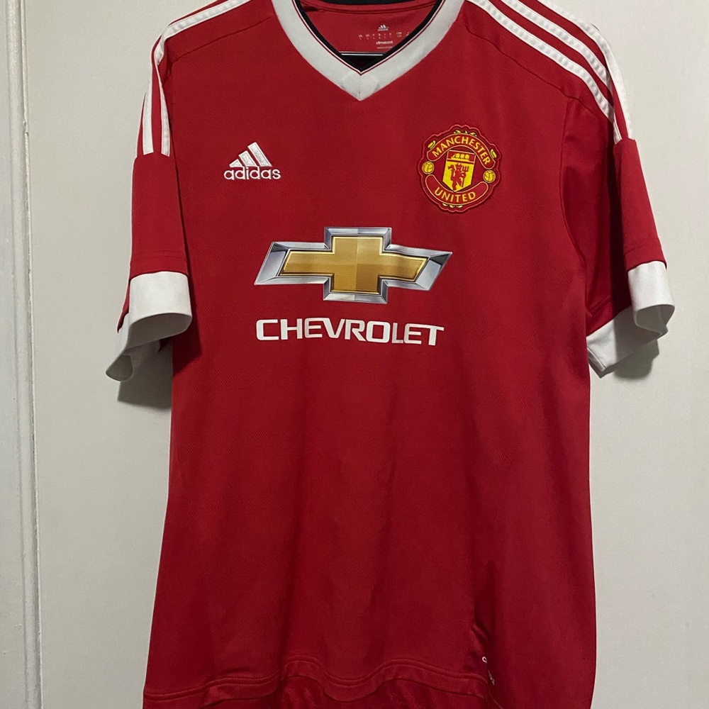 Adidas Football Soccer Manchester United 2015/16 Home Jersey Large